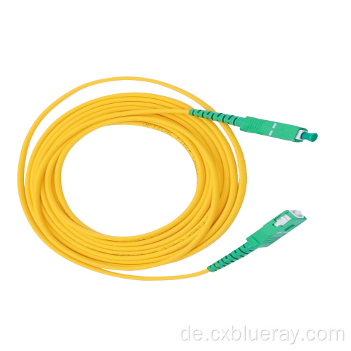 SC/APC-SC/APC Simplex Yellow Fiber Optic Patchkabel